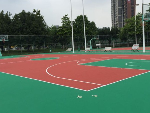 室外塑胶篮球场