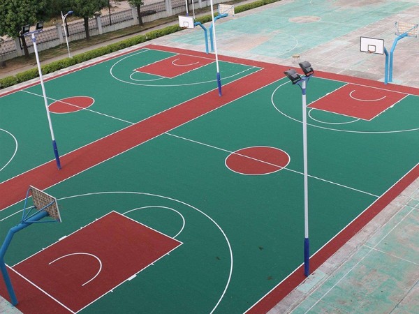 惠州硅PU篮球场建设