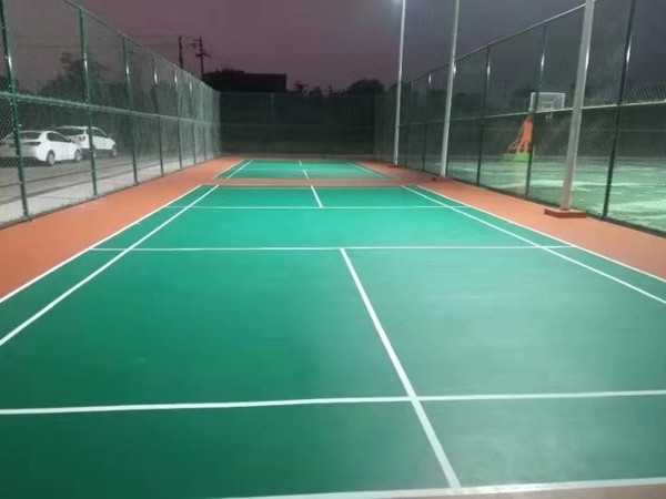 硅PU羽毛球场材料