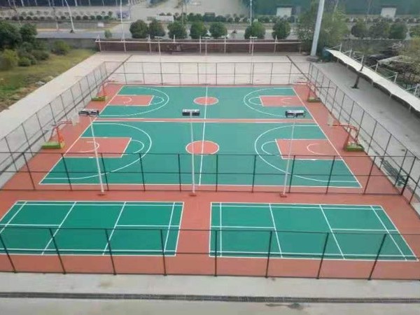 塑胶羽毛球场材料