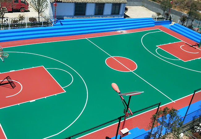 室外篮球场地面材料