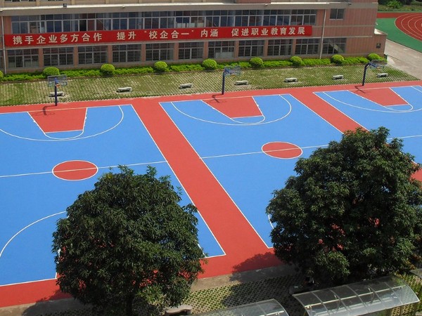 室外篮球场地面材料