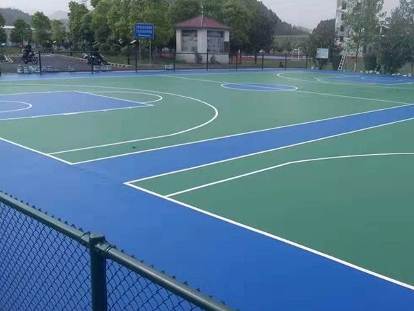 环保水性硅pu篮球场