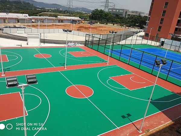 户外硅pu球场材料